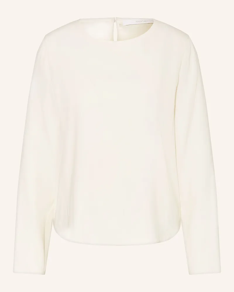 Herzen's Angelegenheit Blusenshirt aus Seide Ecru