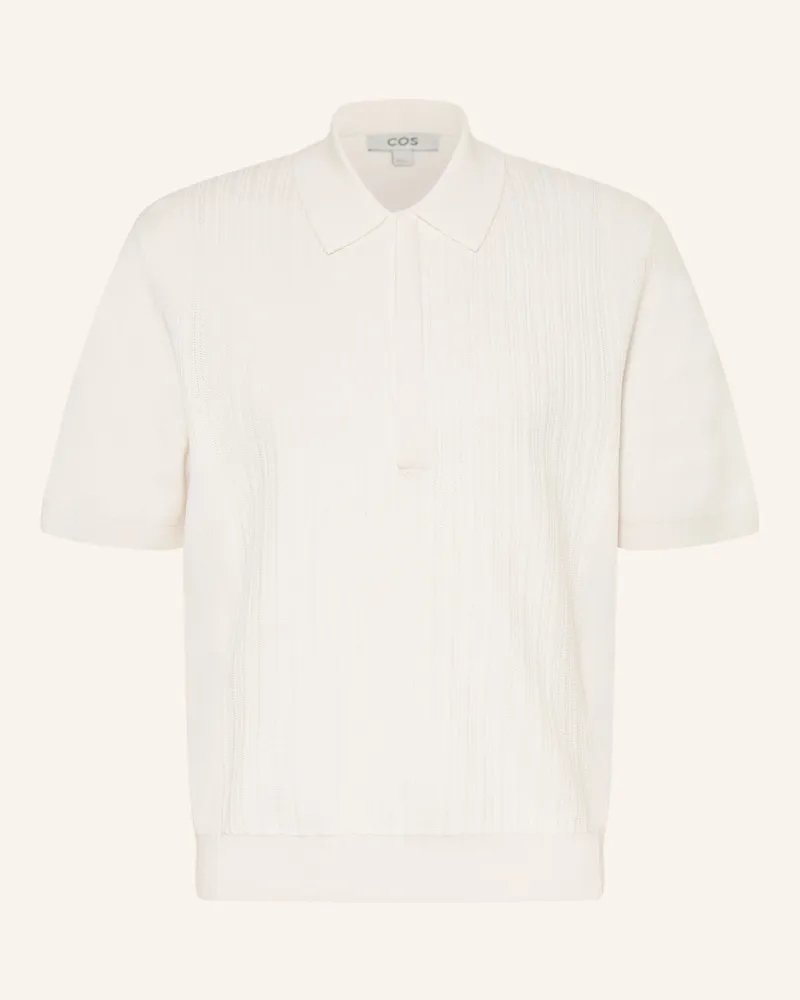 COS Strick-Poloshirt Weiss