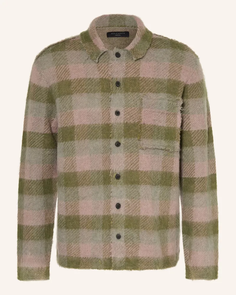 AllSaints Strickhemd ADLER Comfort Fit Grün