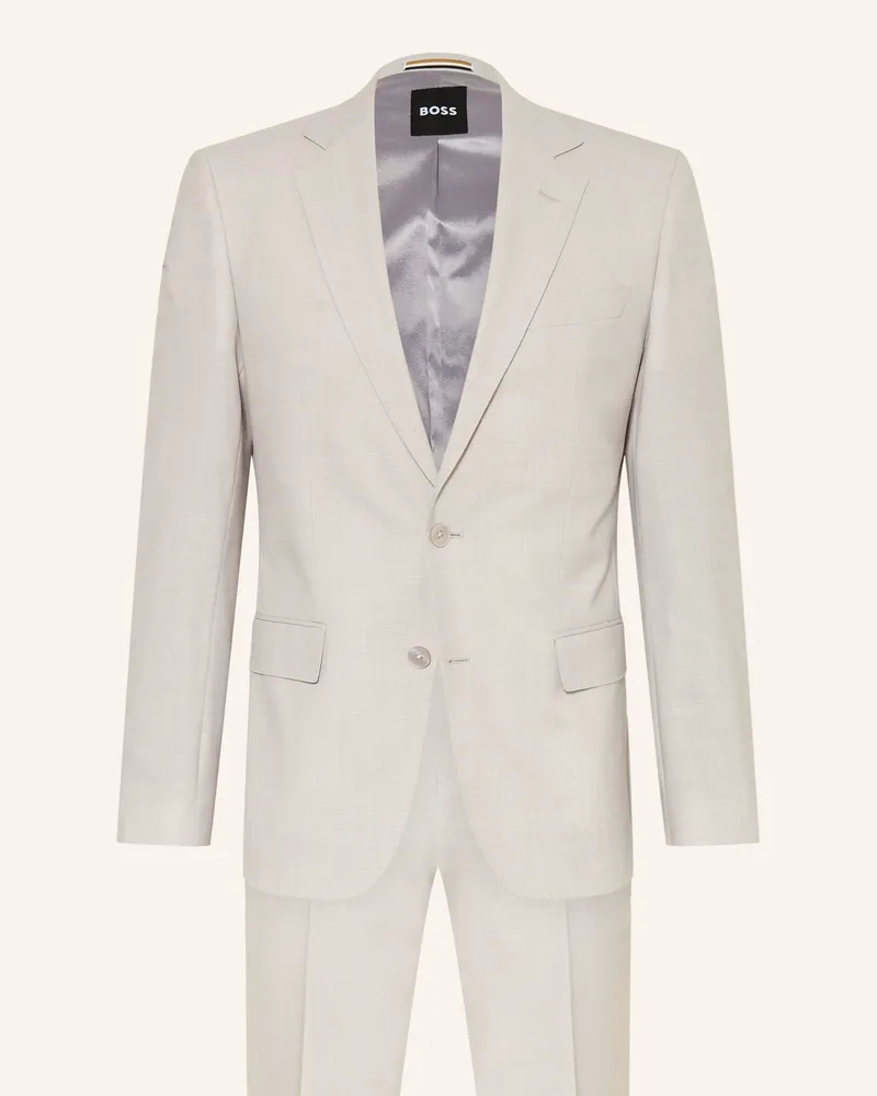 HUGO BOSS Anzug Huge Slim Fit grau Hellgrau