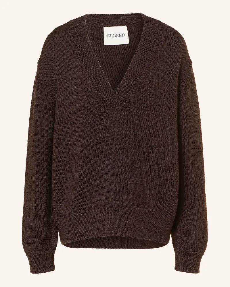Closed Pullover braun Dunkelbraun