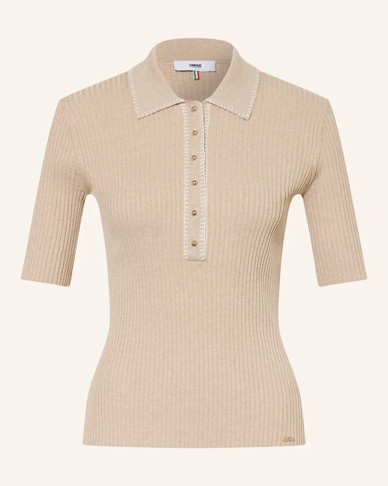 cinque Strick-Poloshirt Cielbo beige Beige