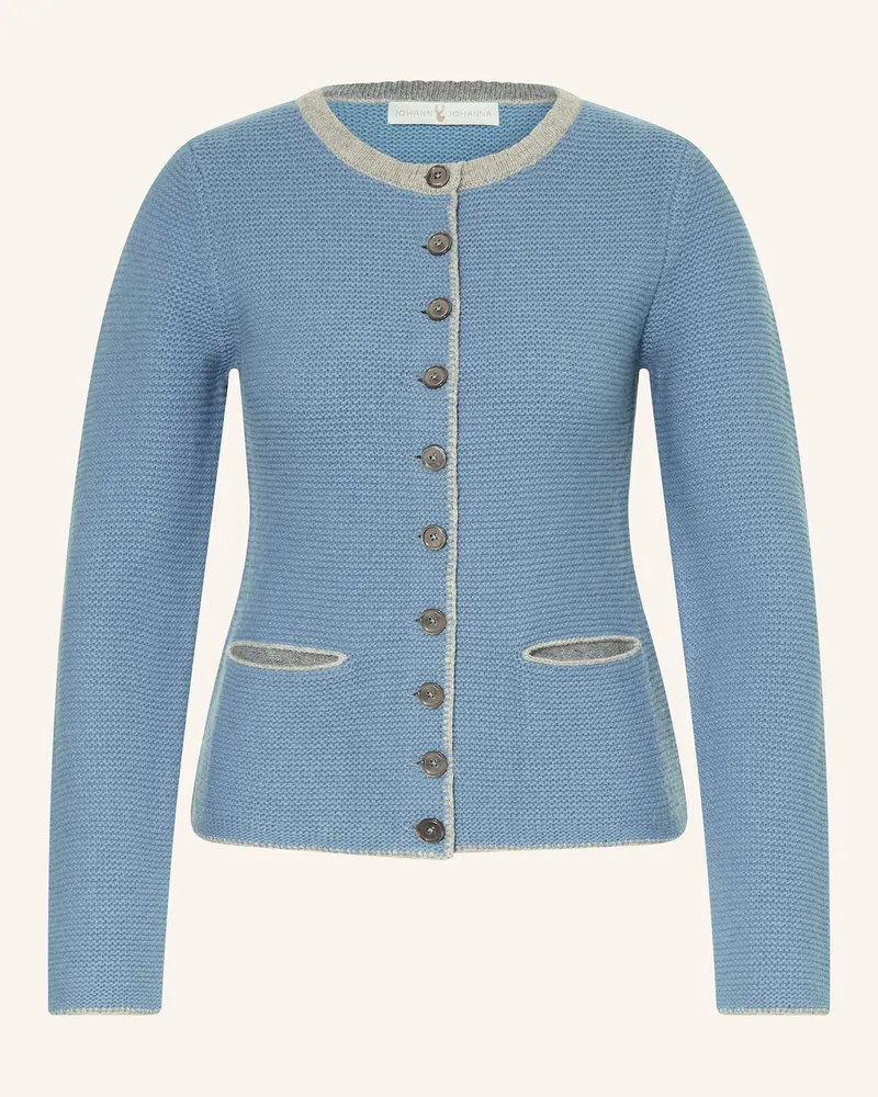 Johann & Johanna Strickjanker blau Blau