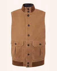 Hackett Gilet SUEDE PKT GILET Braun