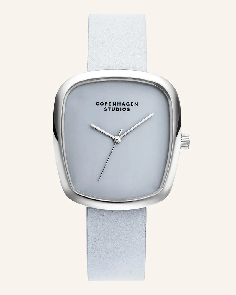 Copenhagen Armbanduhr  aus  Echtleder Silber