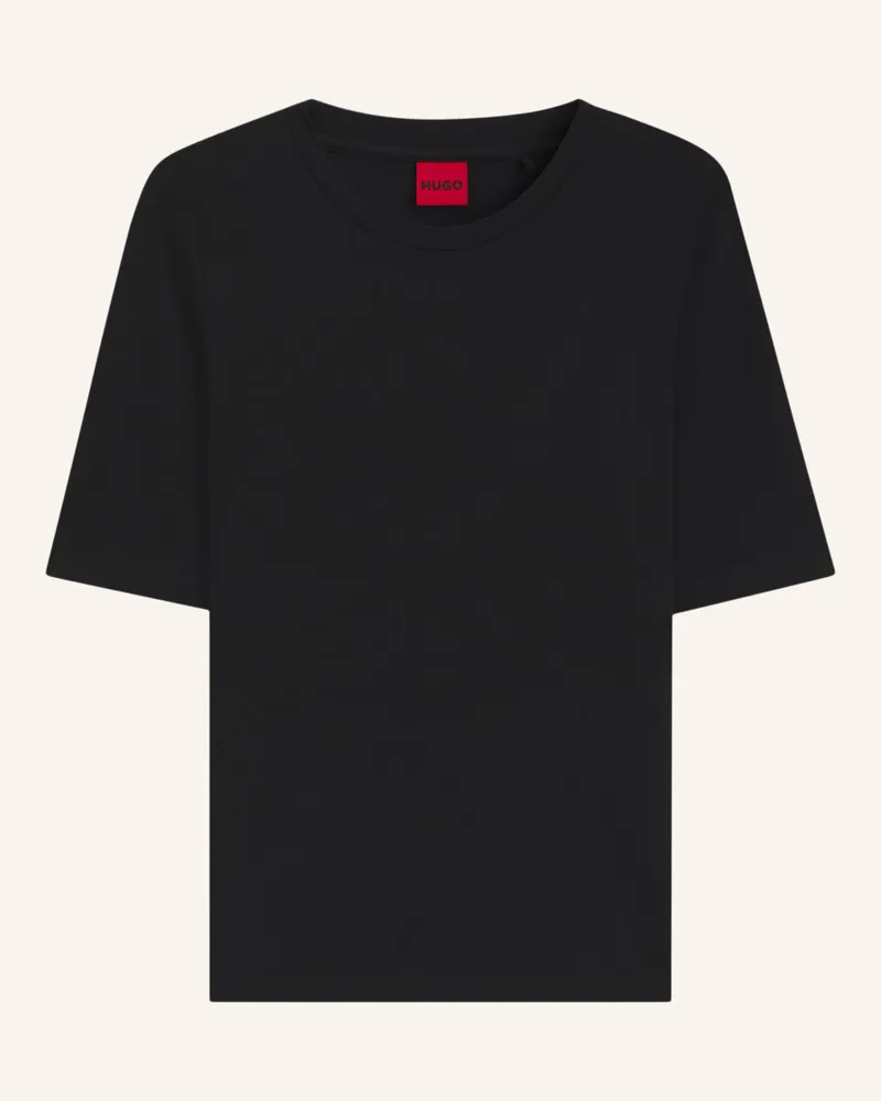 HUGO BOSS T-Shirt DARNELIA Slim Fit Schwarz
