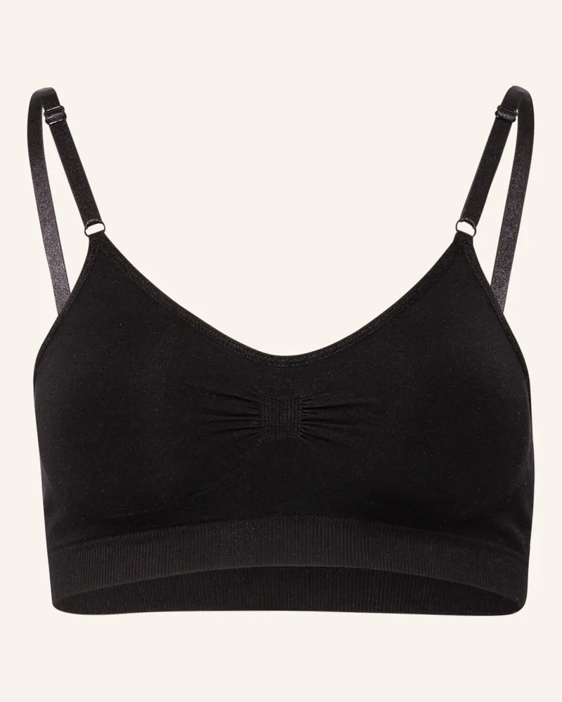 Magic Bodyfashion Bustier Bamboo Comfort Bra With Spaghetti Straps schwarz Schwarz