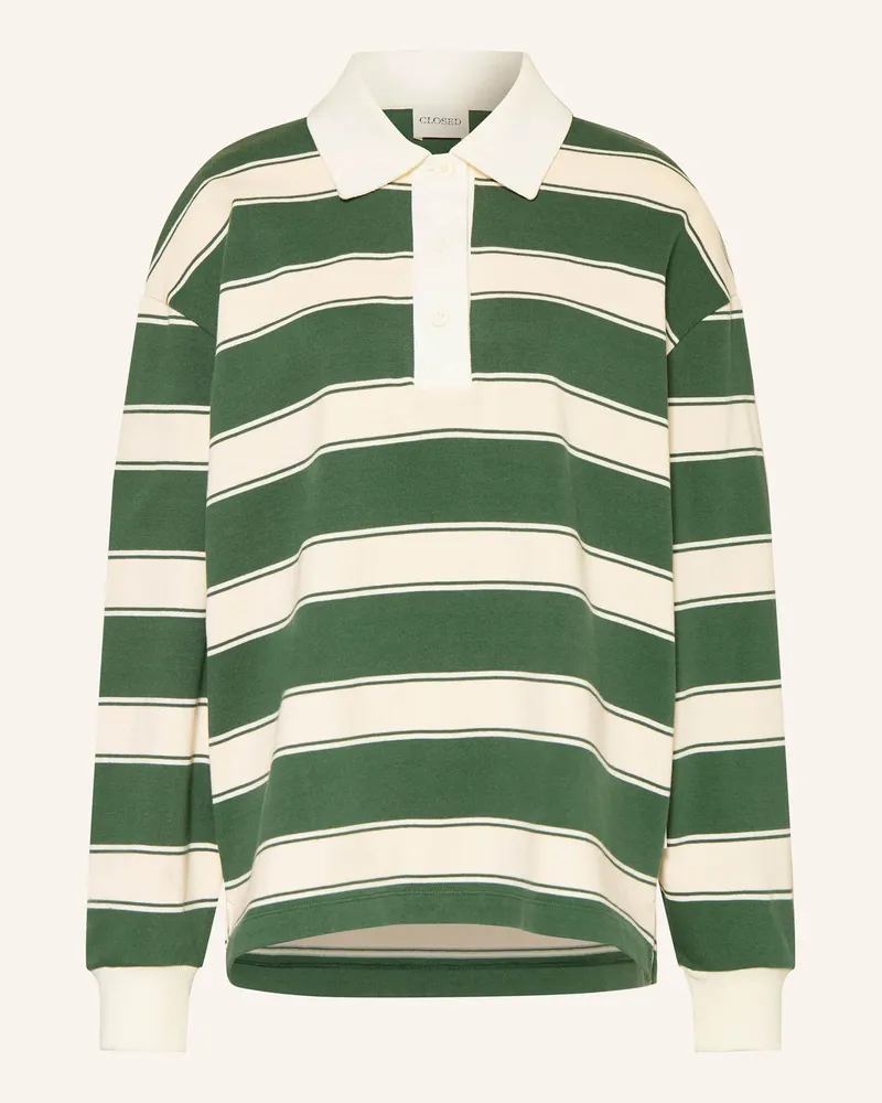 Closed Rugbyshirt gruen Dunkelgrün