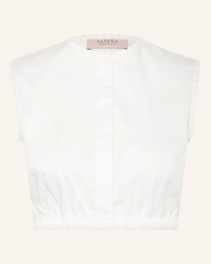 KINGA MATHE Dirndlbluse ROMY Weiss