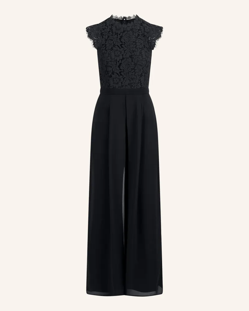 Apart Jumpsuit mit Spitze Schwarz