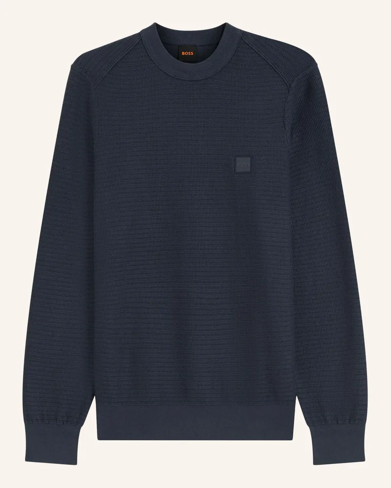 HUGO BOSS Pullover Anion blau Dunkelblau