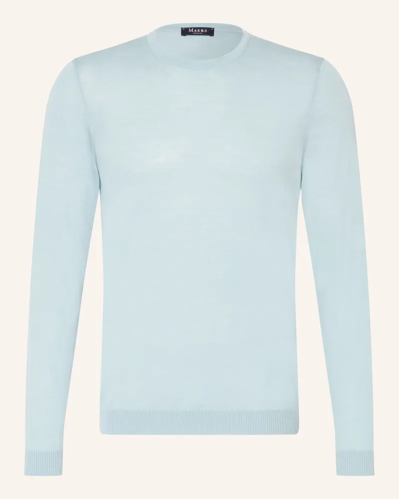 Maerz Pullover Aus Merinowolle blau Türkis