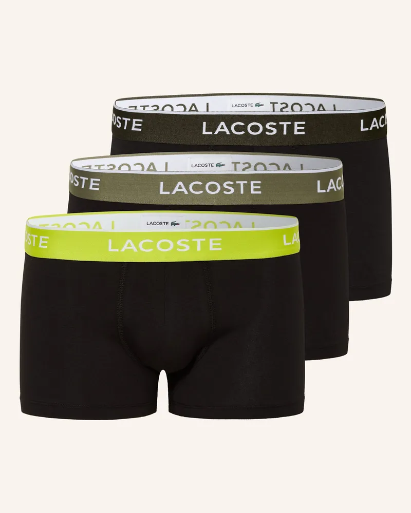 Lacoste 3er-Pack Boxershorts Neongelb