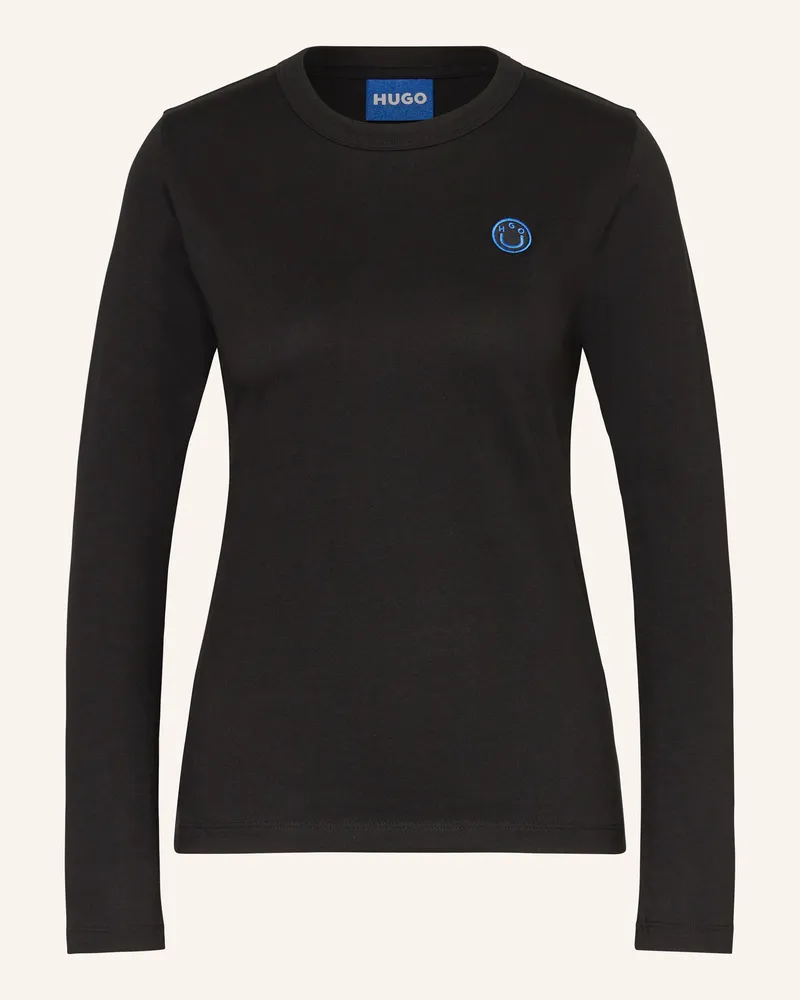 HUGO BOSS Longsleeve Daliria schwarz Schwarz