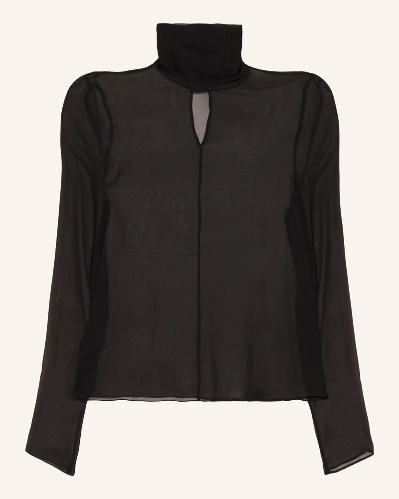 AllSaints Blusenshirt Kumi Aus Seide schwarz Schwarz