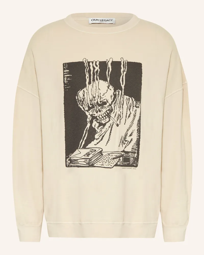 Our Legacy Oversized-Sweatshirt SLACK Beige