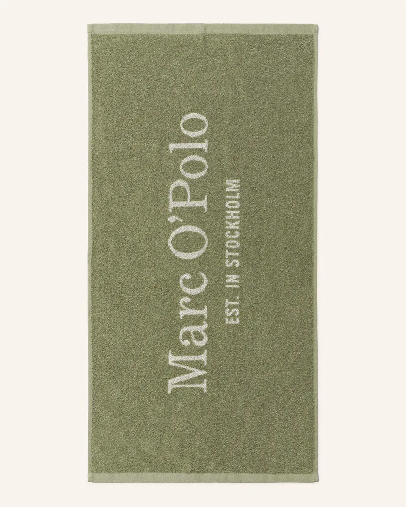 Marc O'Polo 2er-Set Handtücher Statement gruen Khaki