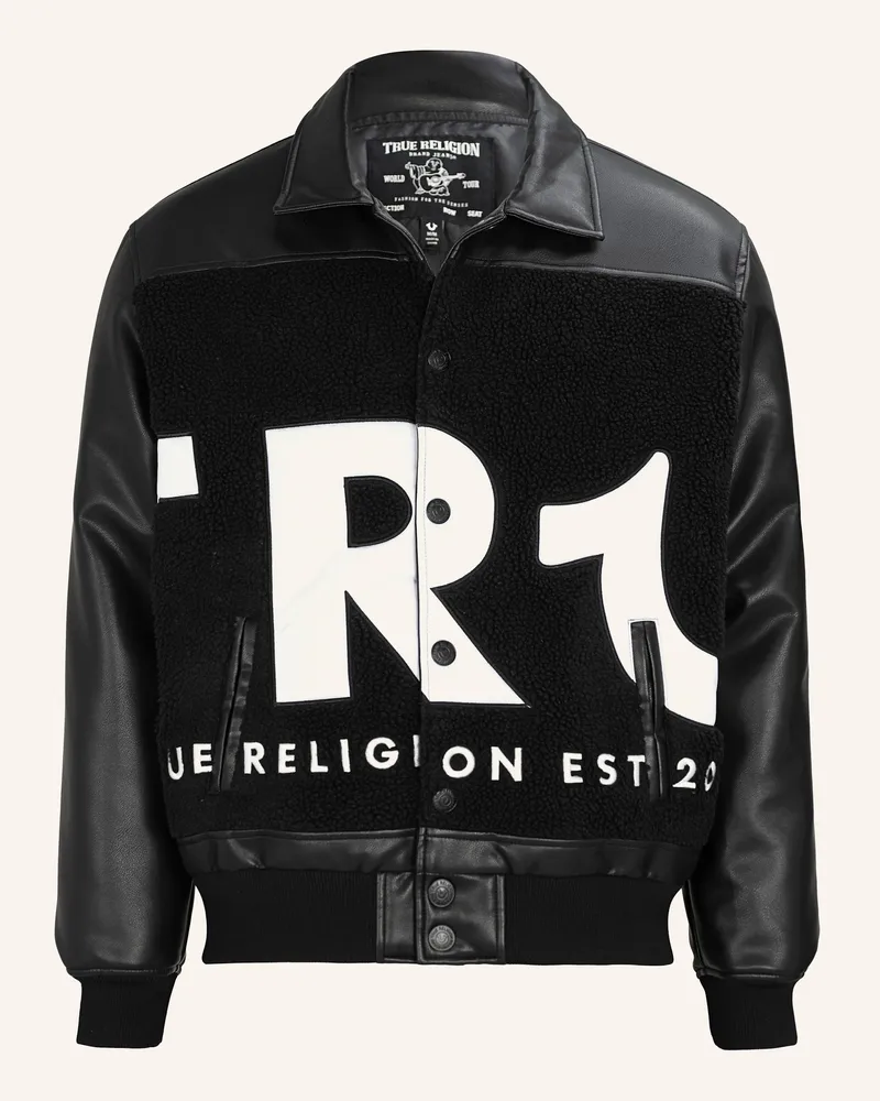 True Religion Bomberjacke Schwarz