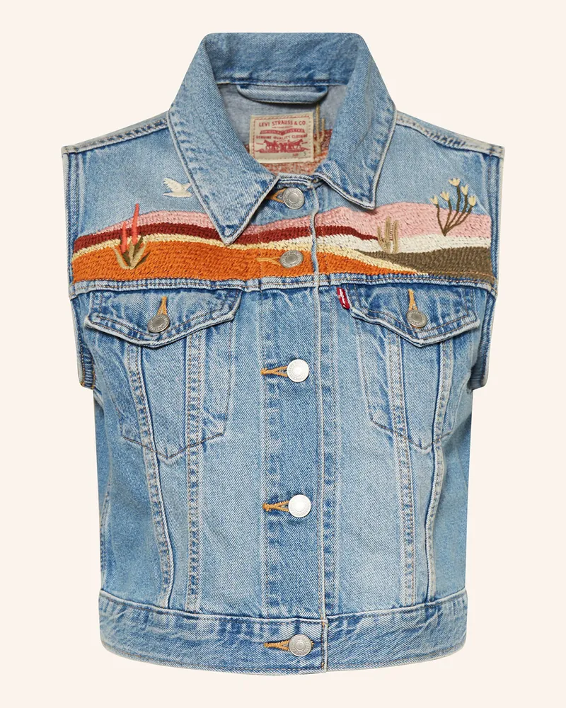 Levi's Jeansweste Hellblau