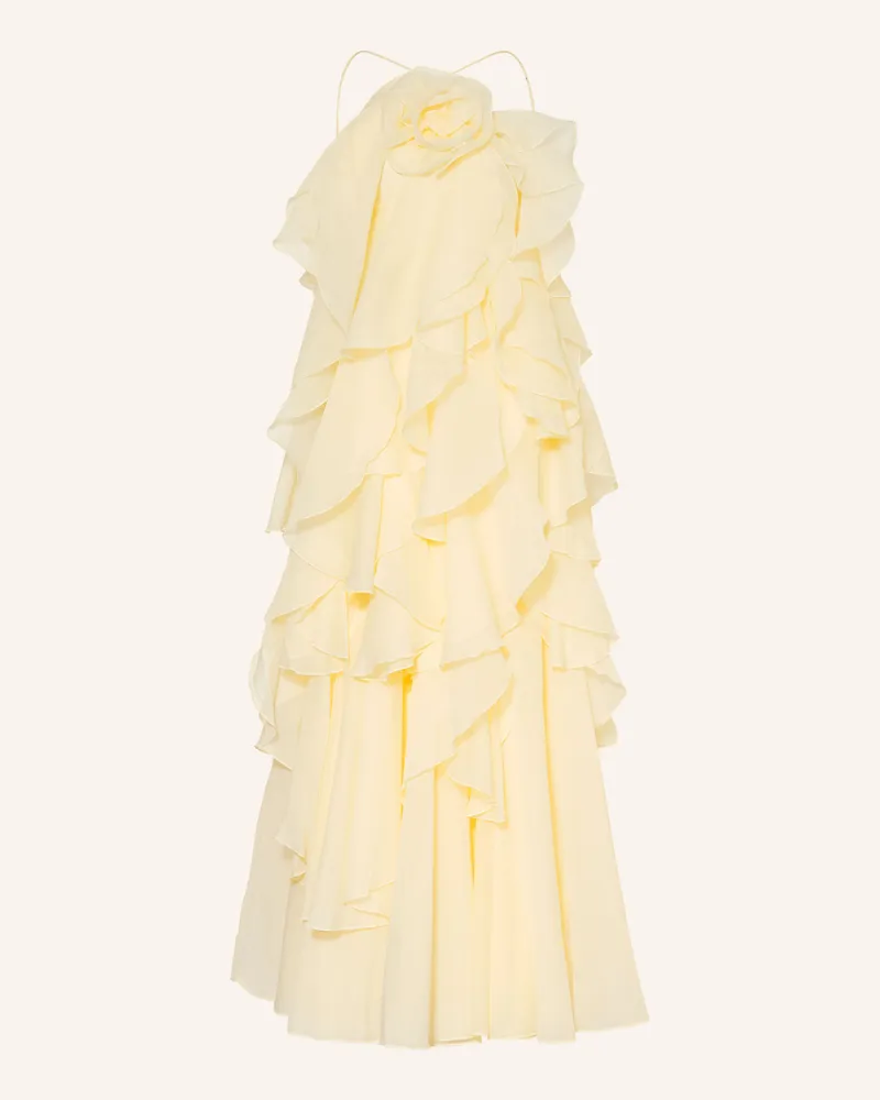 Aje. Abendkleid Pandorea Mit Volants gelb Hellgelb