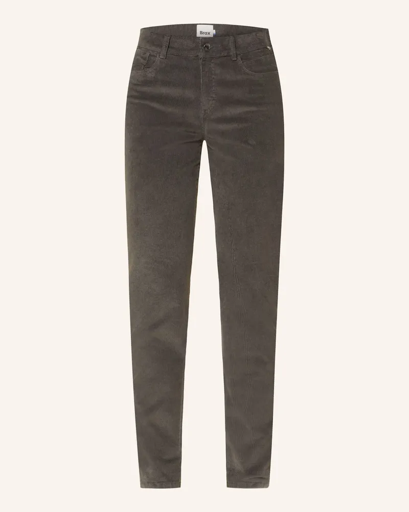 Brax Skinny Jeans SHAKIRA aus Cord Dunkelgrau