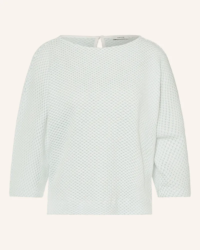 OPUS Pullover Sassoni Mit 3/4-Arm gruen Blaugrau