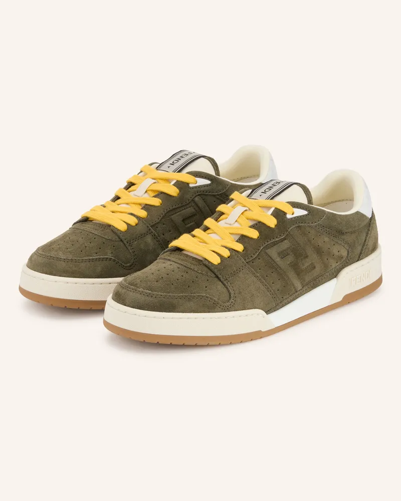 Fendi Sneaker Match gruen Khaki