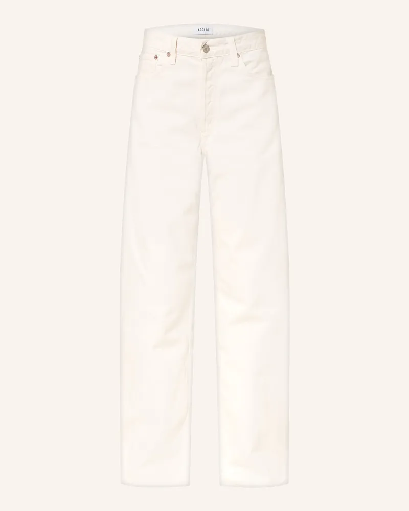 AGOLDE Wide Leg Jeans Arc Jean weiss Chalk