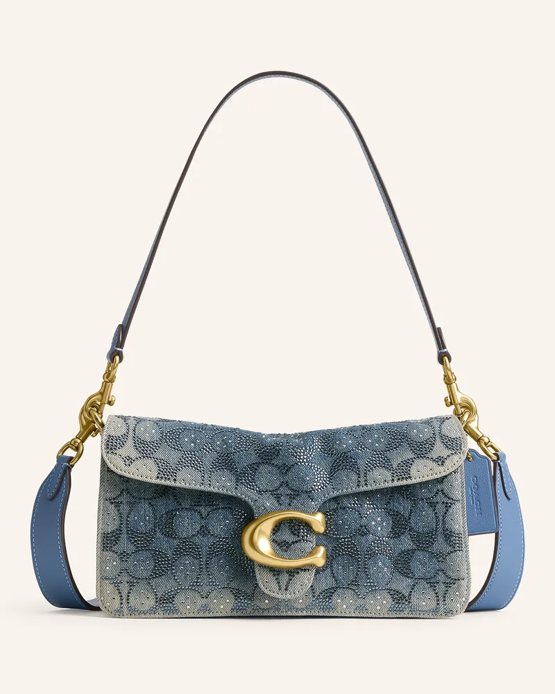 Coach Schultertasche Tabby 26 Mit Schmucksteinen blau Blau