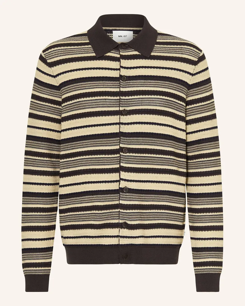 NN 07 Strickjacke NOLAN Dunkelbraun