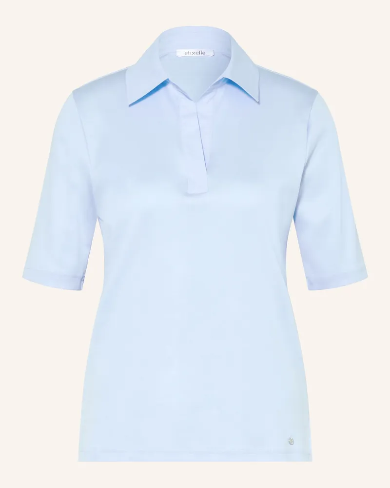 Efixelle Jersey-Poloshirt Hellblau