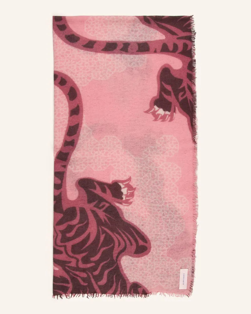 Puschoen Cashmere-Schal Bengal Tiger rosa Rosa