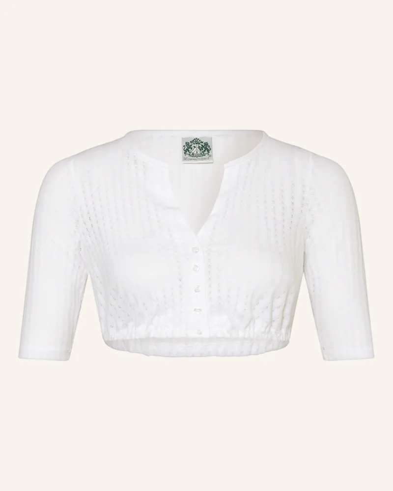 Hammerschmid Dirndlbluse Carola weiss Weiss