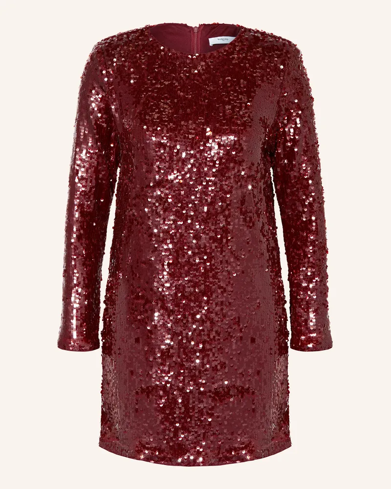 Suncoo Cocktailkleid CARLOTA mit Pailletten Dunkelrot