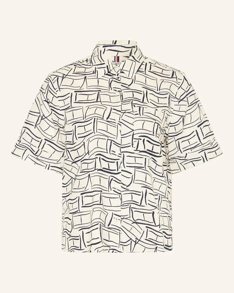 Tommy Hilfiger Hemdbluse Aus Leinen weiss Creme