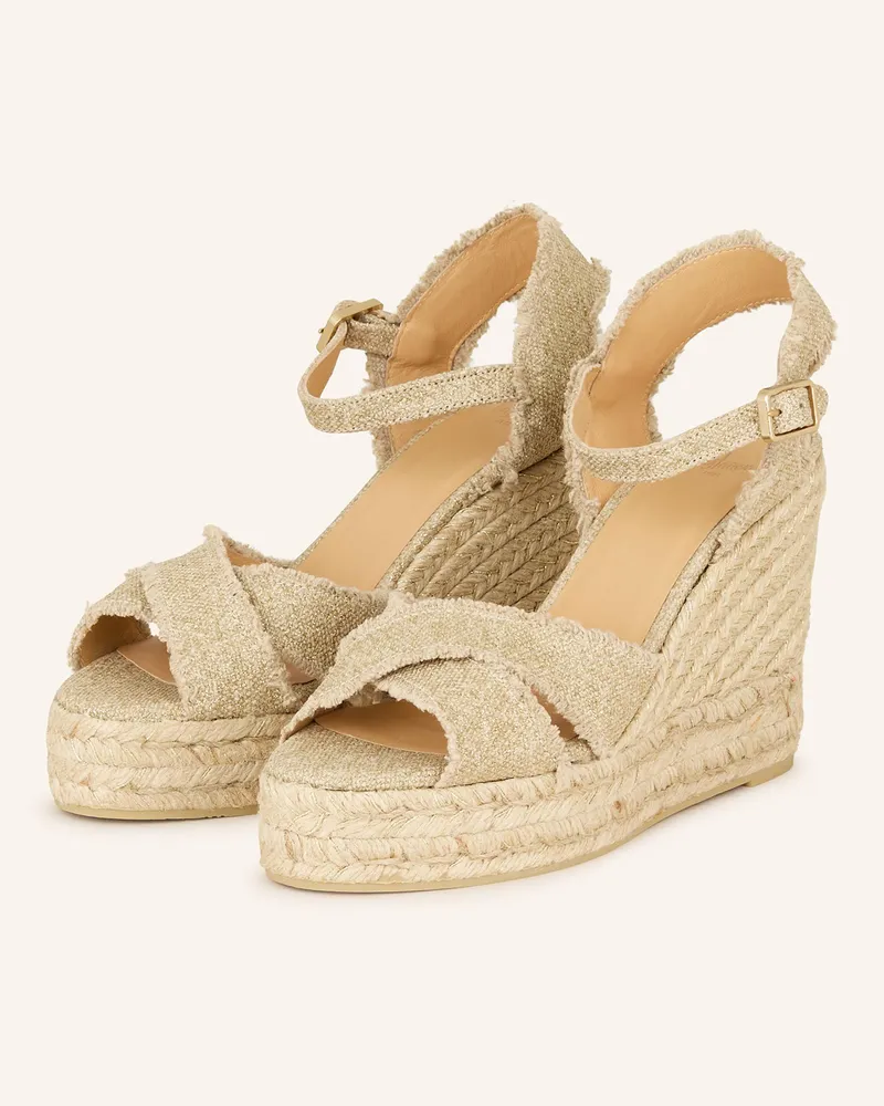 Castañer Plateau-Wedges BROMELIA Beige