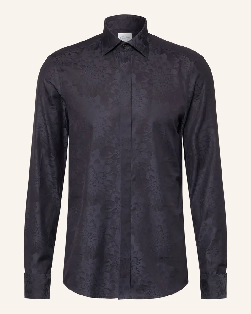 Stenströms Smoking-Hemd Slimline Fit schwarz Schwarz