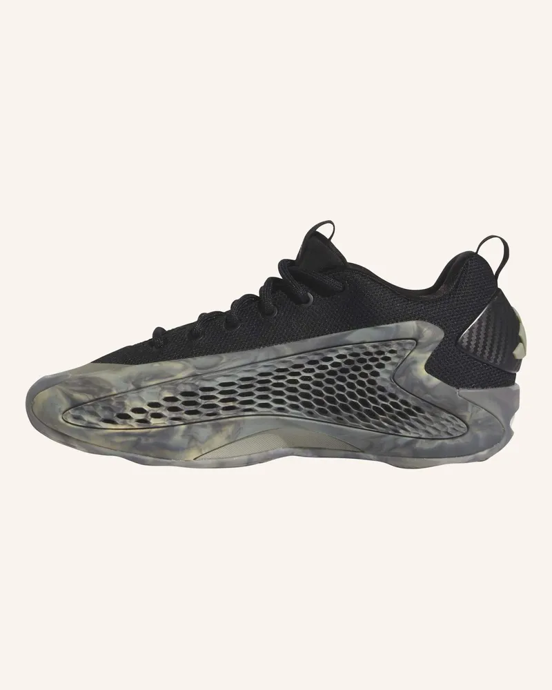 adidas ANTHONY EDWARDS 1 KIDS LOW BASKETBALLSCHUH Schwarz