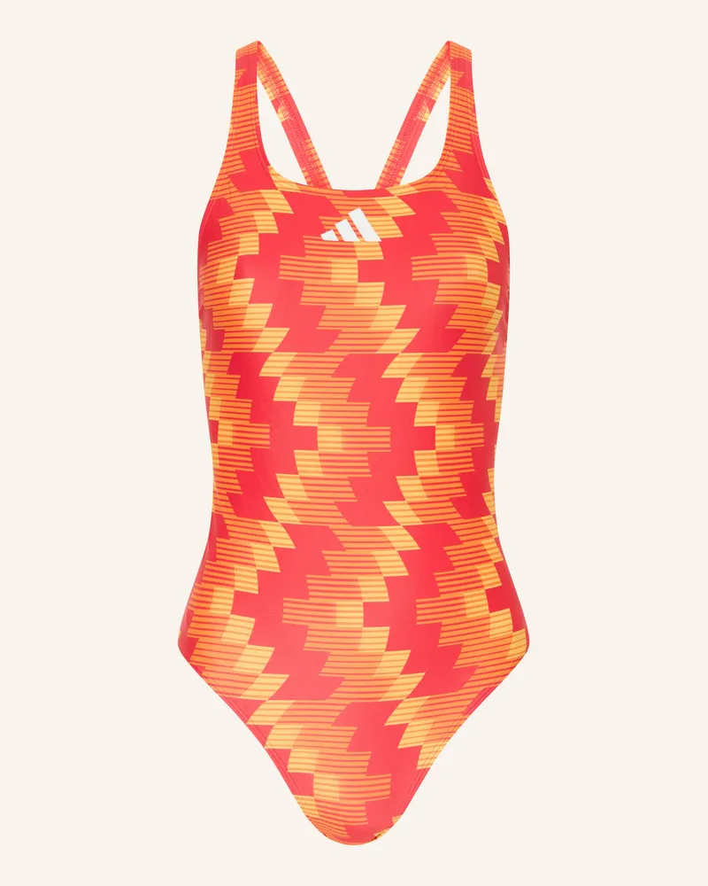 adidas Badeanzug Football-Inspired Alloverprint rot Rot