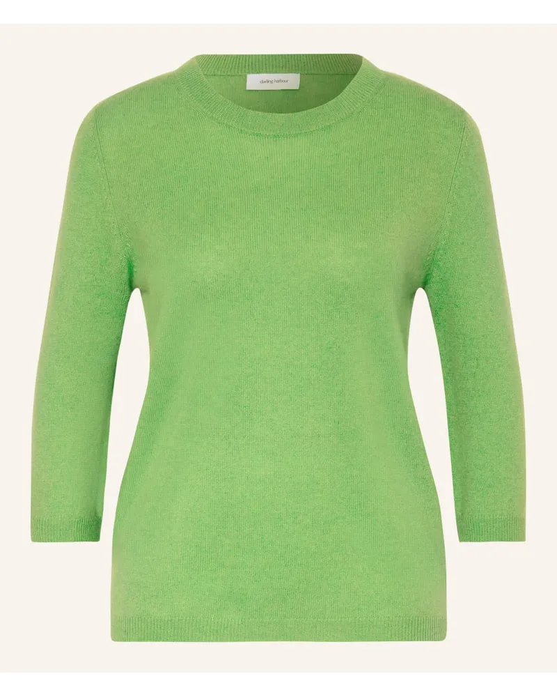 Darling Harbour Cashmere-Pullover mit 3/4-Arm Gruen