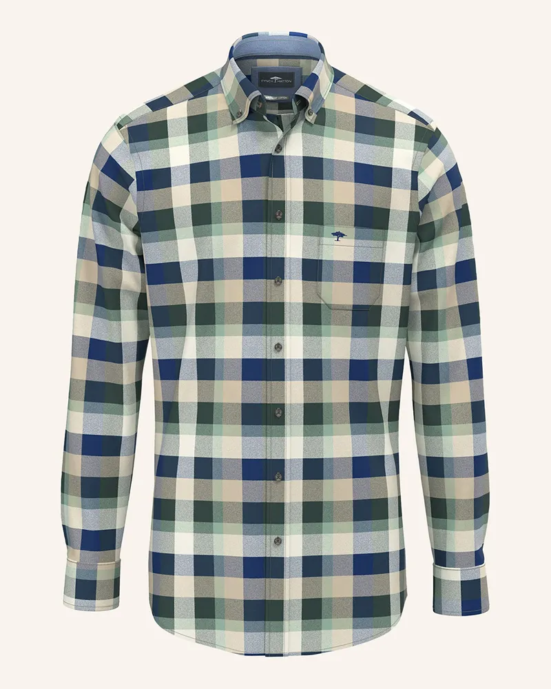 Fynch-Hatton Hemd Regular Fit Dunkelblau