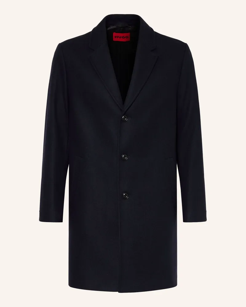 HUGO BOSS Wollmantel Malte blau Dunkelblau