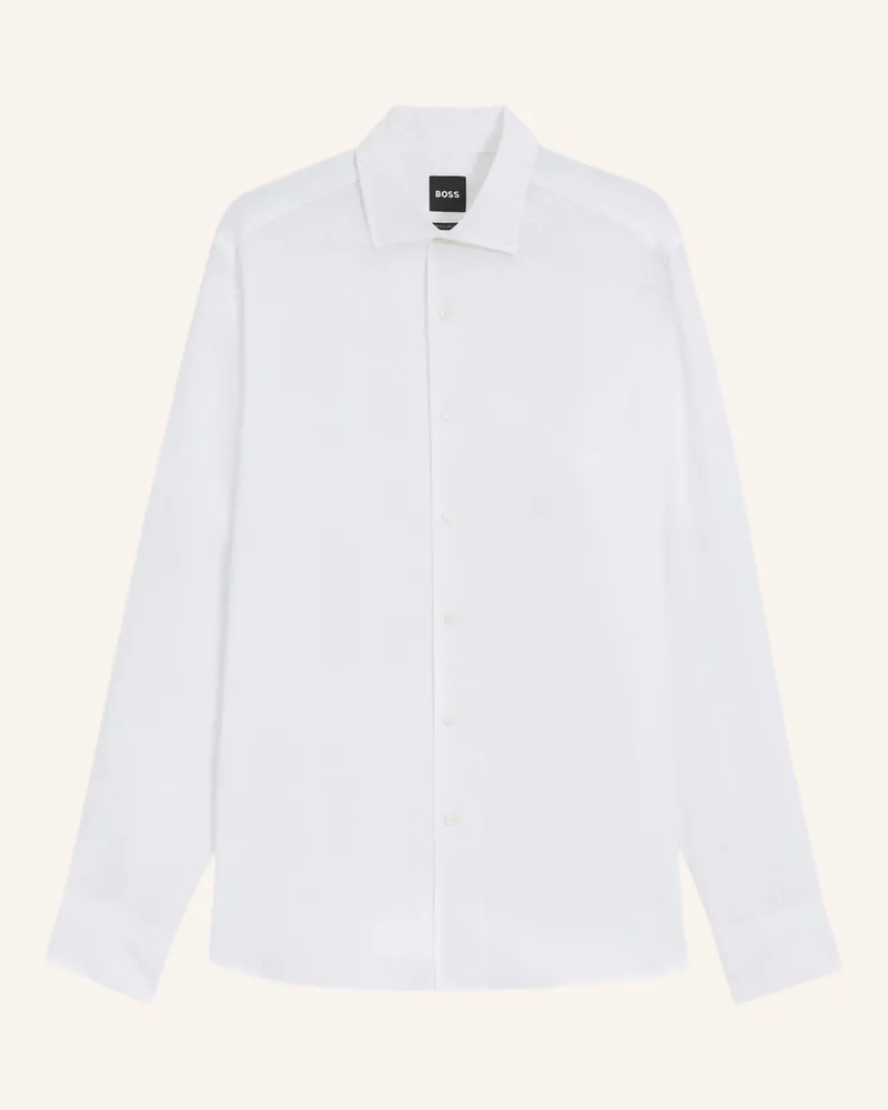 HUGO BOSS Business Hemd H-JACK-1PIECE_DB Regular Fit Weiss