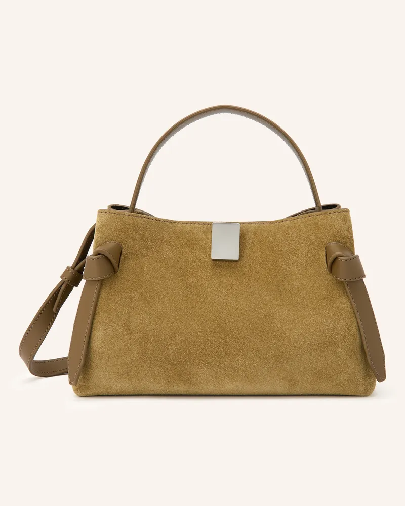 YUZEFI Schultertasche Gyoza Mini braun Oliv