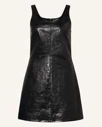 Claudie Pierlot Lederkleid Schwarz