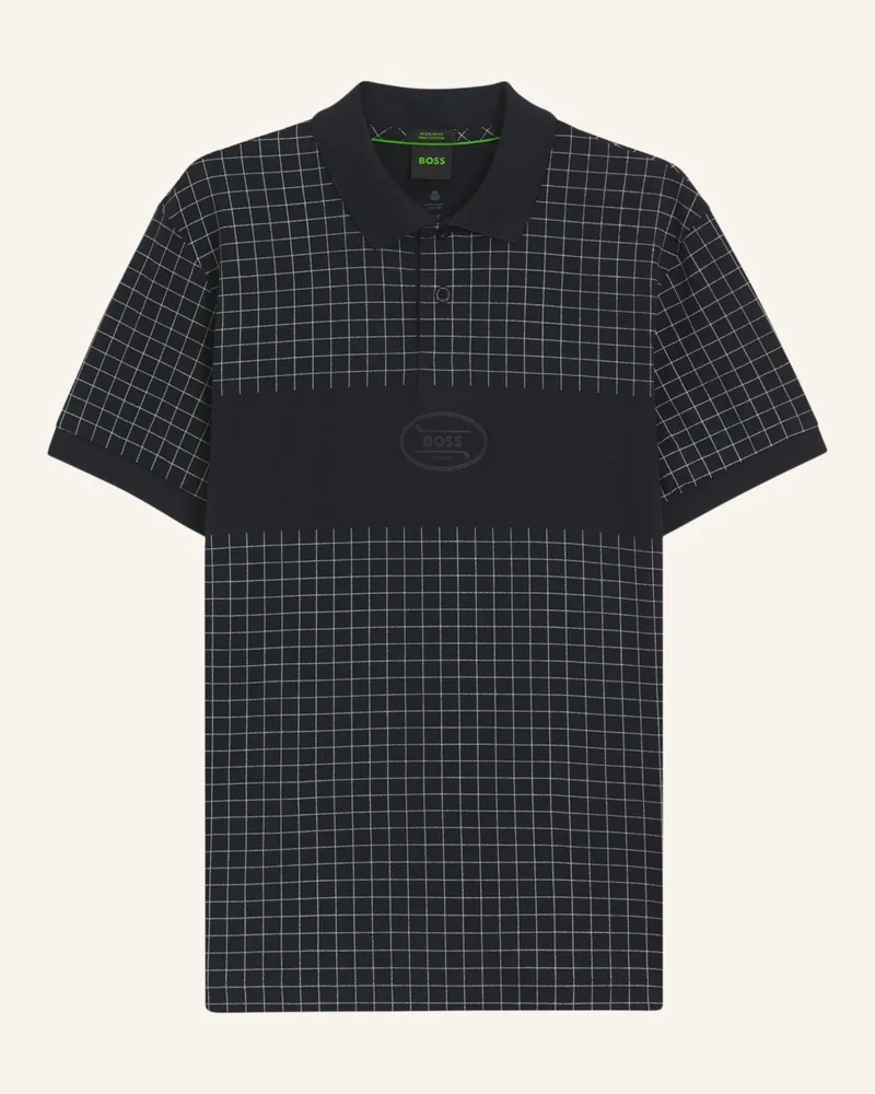 HUGO BOSS Poloshirt POLO CHECK GL Regular Fit Dunkelblau