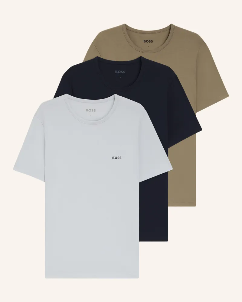 HUGO BOSS Unterwäsche Top TSHIRTRN 3P CLASSIC Regular Fit Weiss