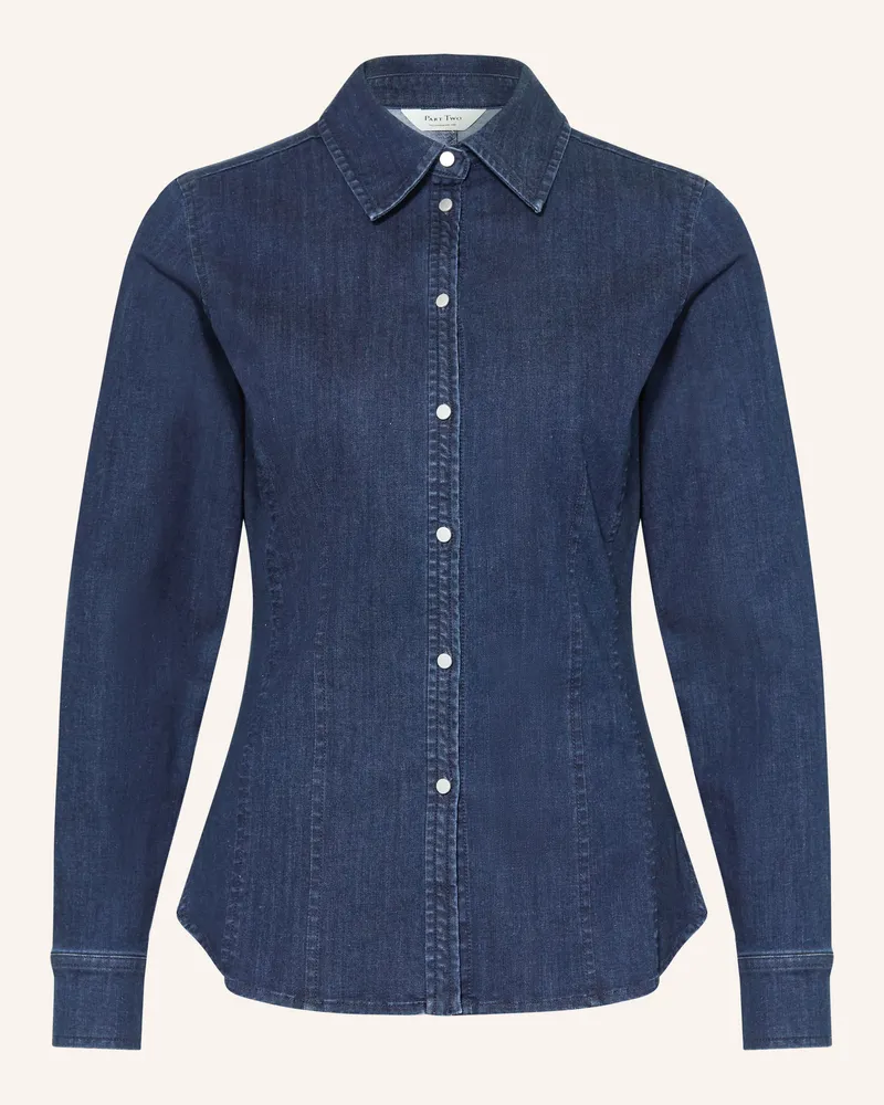 Part Two Jeansbluse Cherina blau Dunkelblau