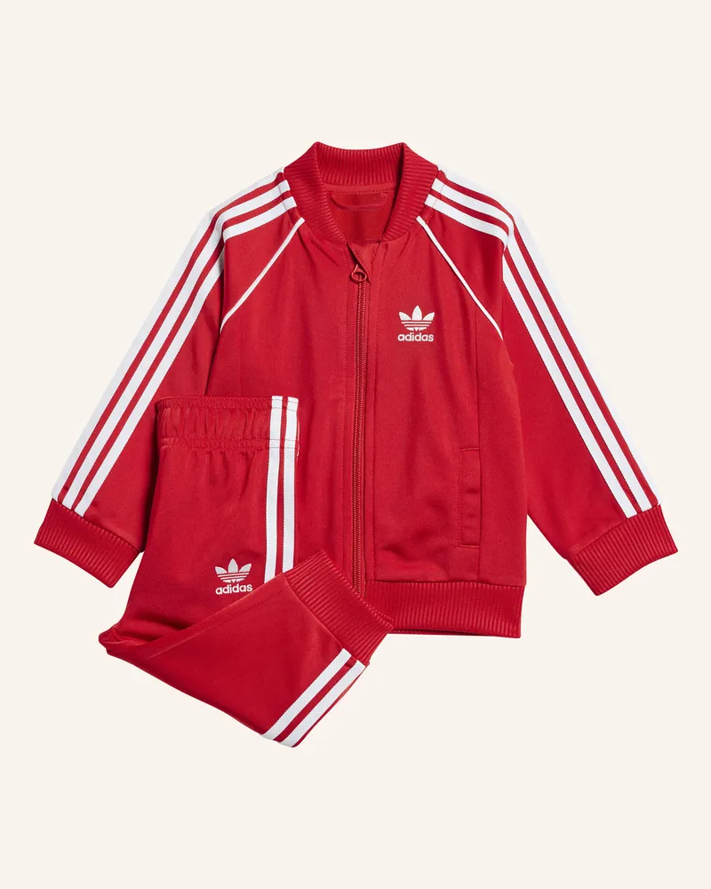 adidas ADICOLOR SST KIDS TRAININGSANZUG Rot