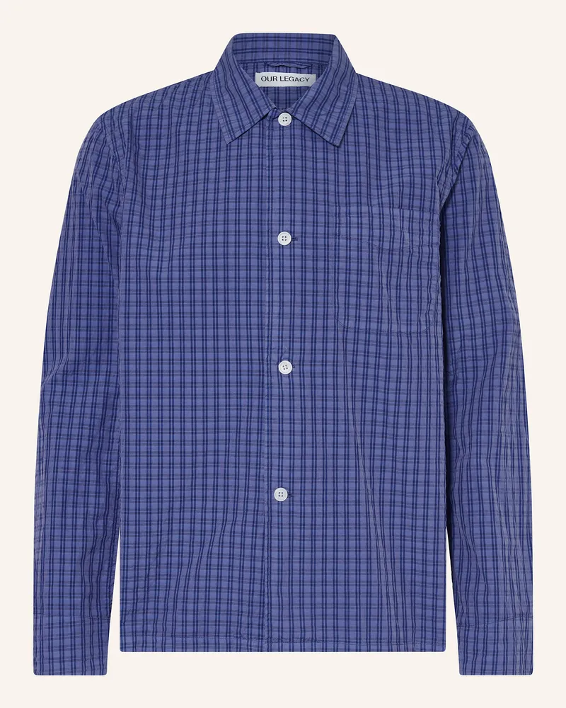 Our Legacy Hemd BOX Comfort Fit Dunkelblau